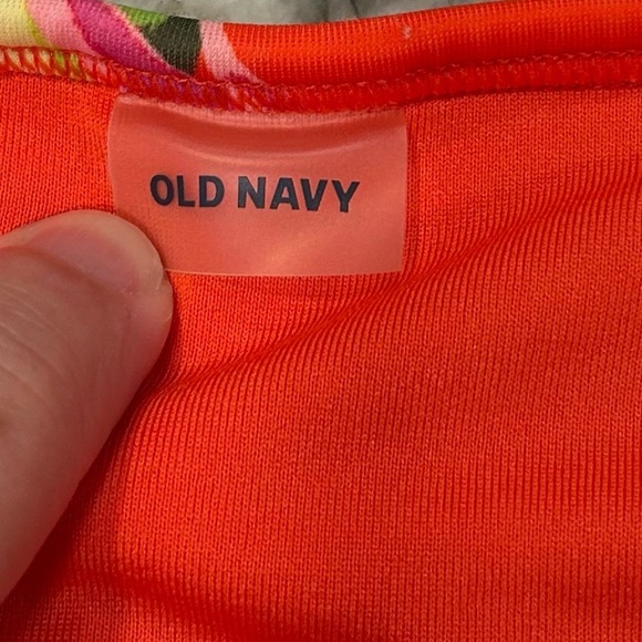 Old Navy Tropical High Waisted Bikini Bottom SwimSuit Large - Picture 6 of 6